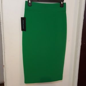 Marciano green midi pencil skirt
